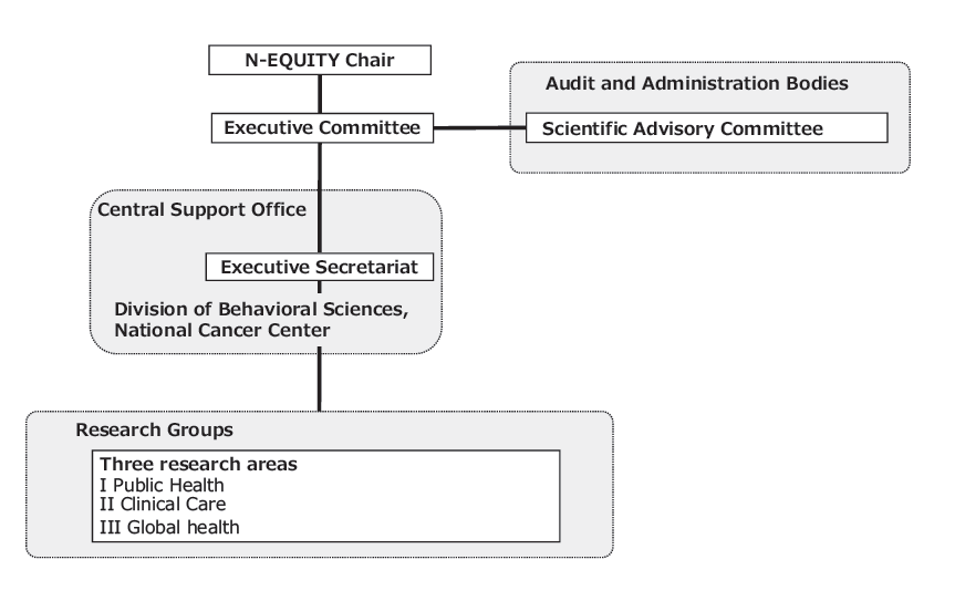 Figure 1. Organization of N-EQUITY since December 2019