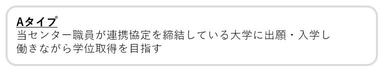 連携大学院制度　分類Aタイプの画像