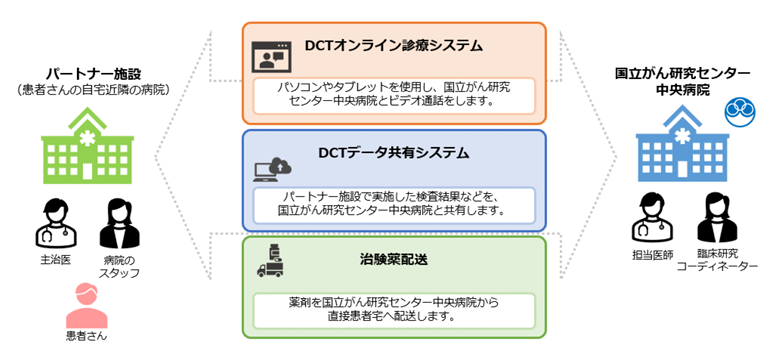 オンライン治験の実施体制の画像