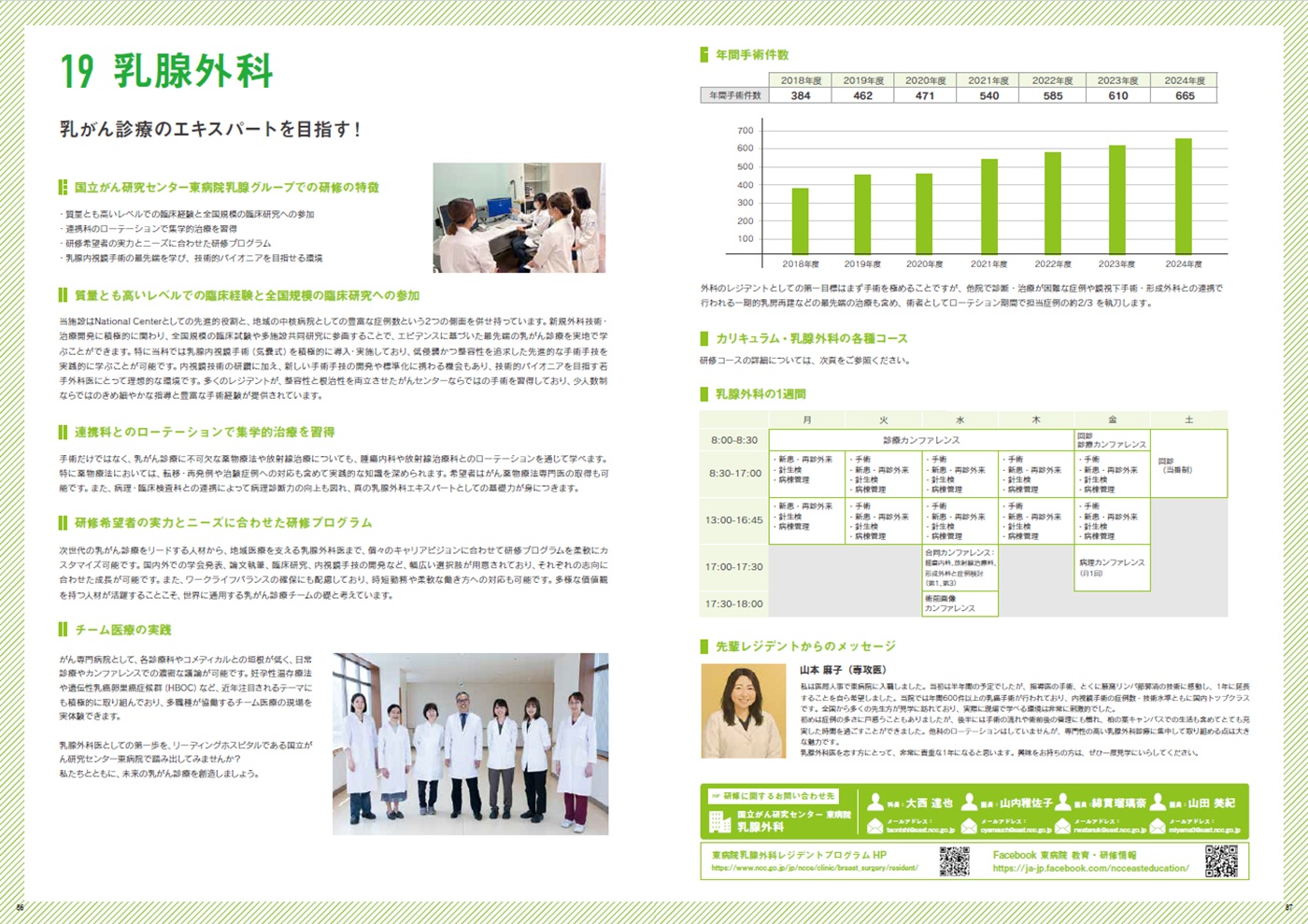 募集要項(乳腺外科概要)の画像