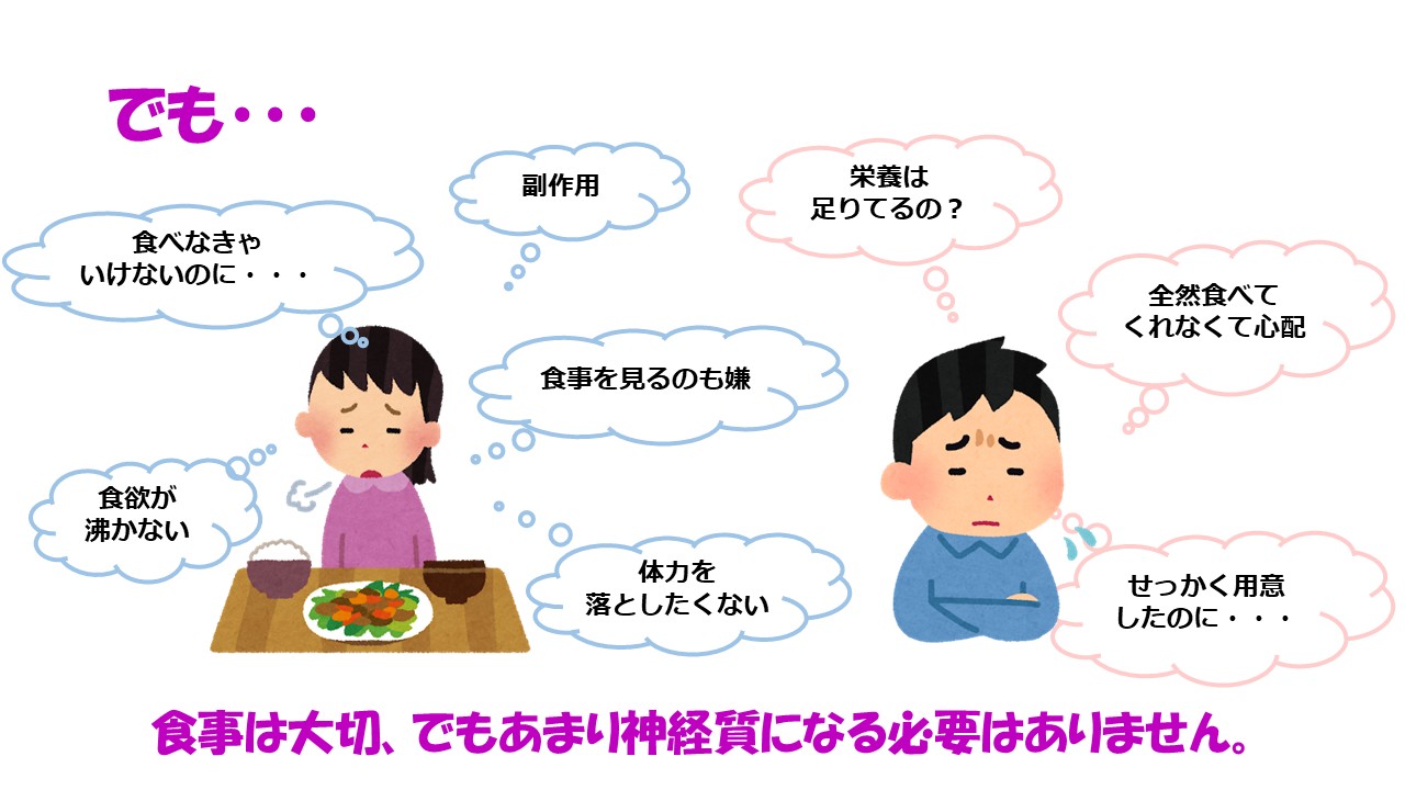 治療中の栄養管理と「楽しむ」食事スライド３