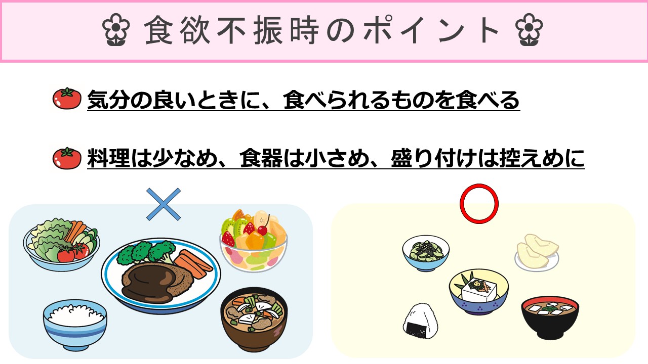 治療中の栄養管理と「楽しむ」食事スライド５