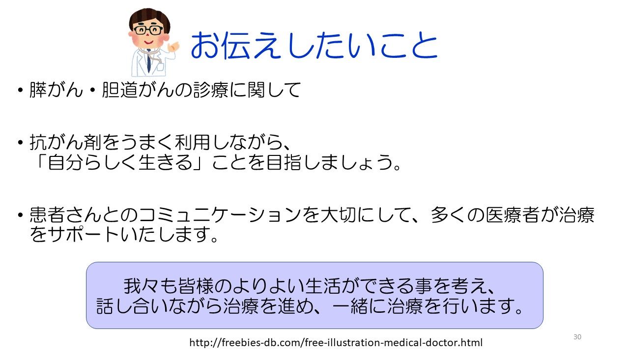膵がん・胆道がんの診断と治療スライド３０