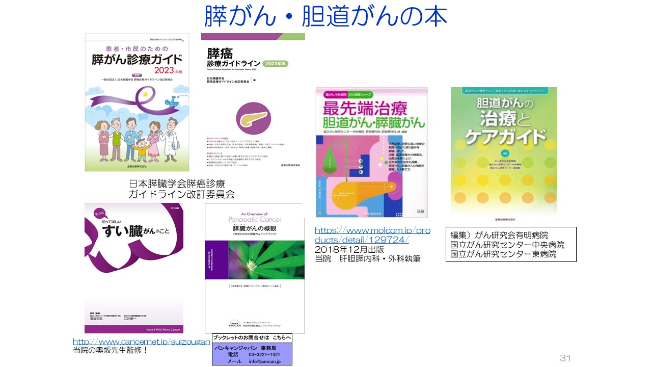 膵がん・胆道がんの診断と治療スライド３１